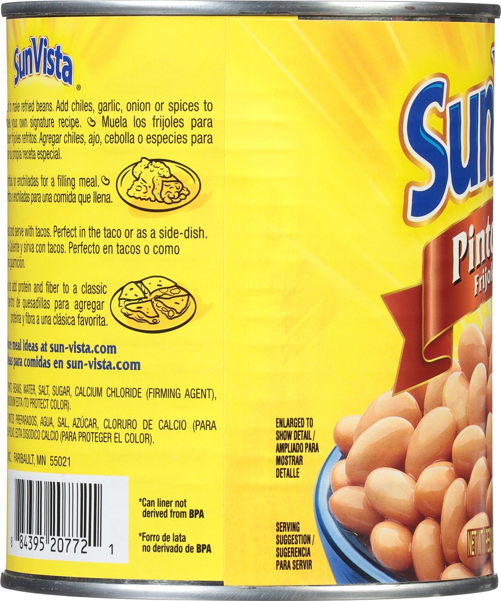 slide 8 of 9, SunVista Pinto Beans 29 oz, 29 oz