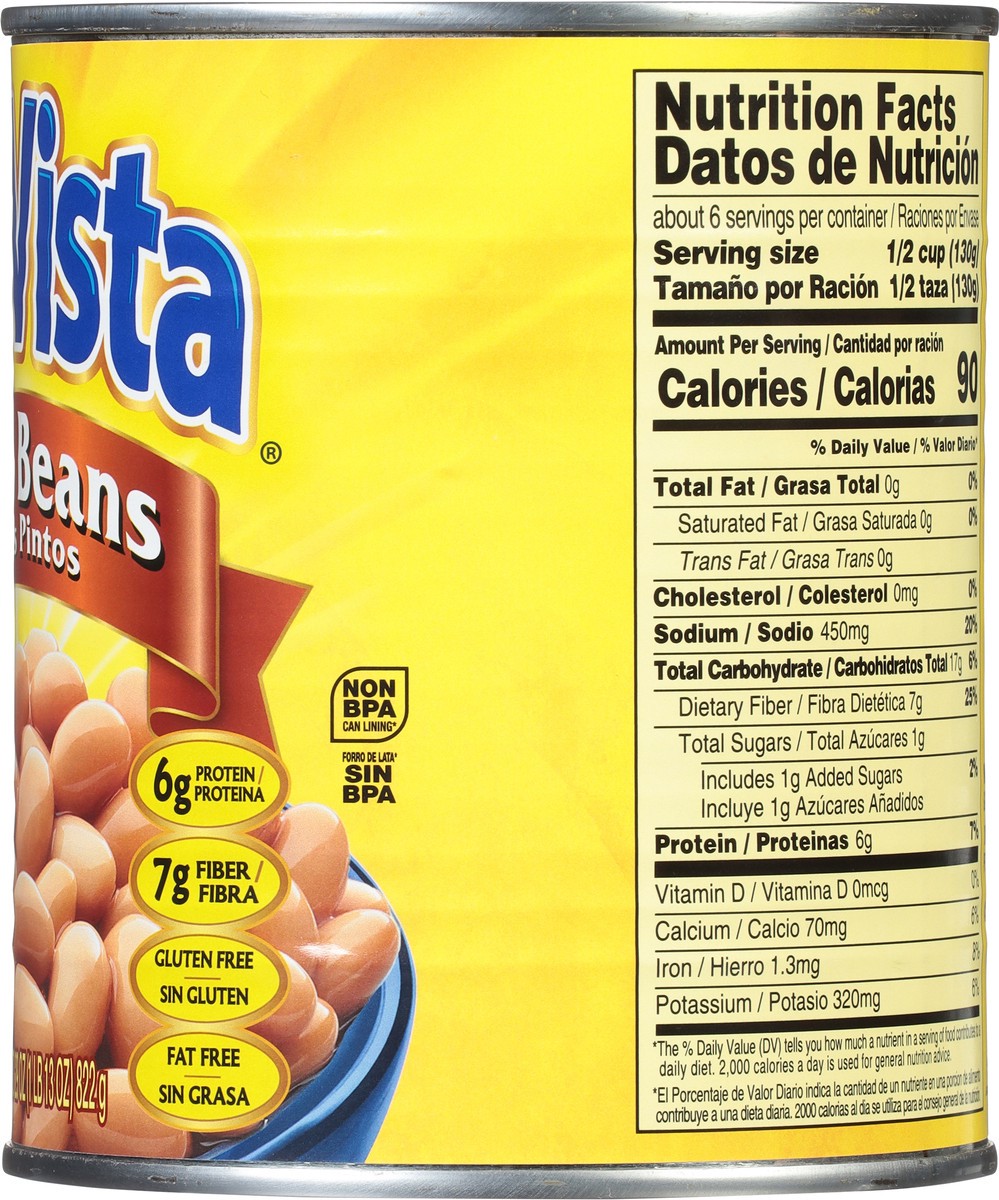 slide 6 of 9, SunVista Pinto Beans 29 oz, 29 oz