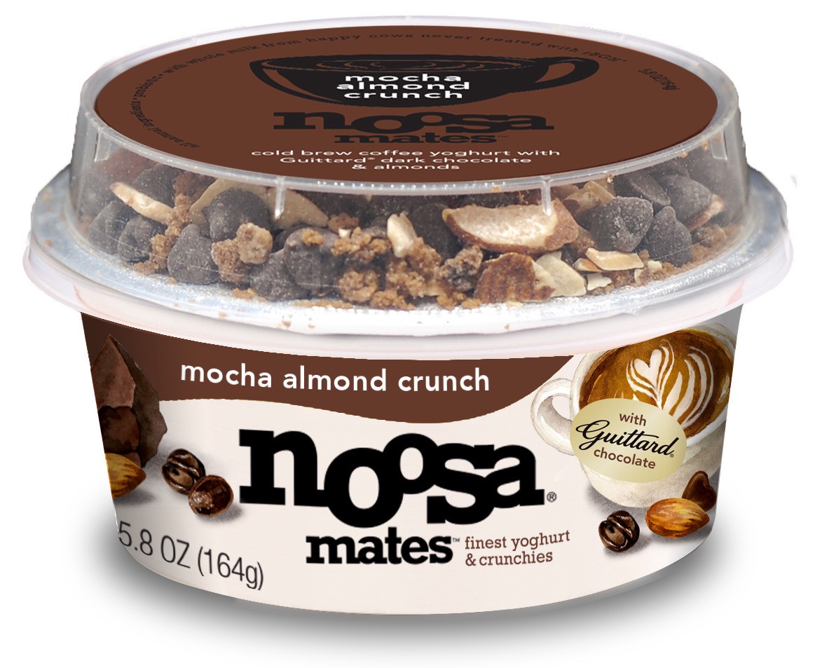 slide 1 of 2, noosa Yoghurt, Coconut Almond Chocolate Mates, 5.8 oz, Whole Milk Yogurt, Grade-A Pasteurized, Gluten Free, Probiotic, Made With the Finest Quality Ingredients, 5 oz