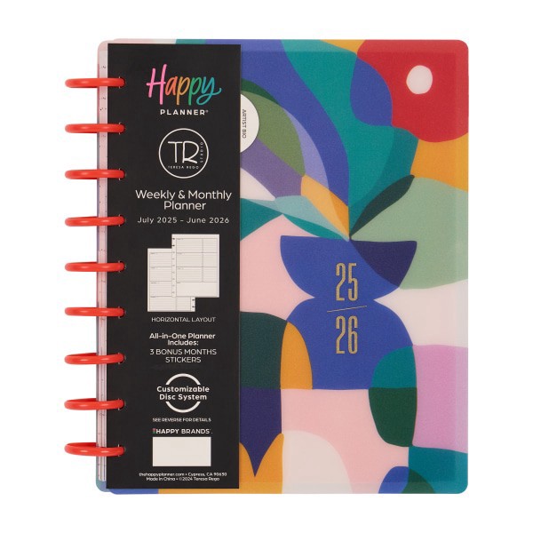slide 3 of 10, 2025-2026 Happy Planner Monthly/Weekly Classic Happy Planner, 7"" x 9-1/4"", Mod Mosaics, July 2025 To June 2026, PD0024C012, 1 ct