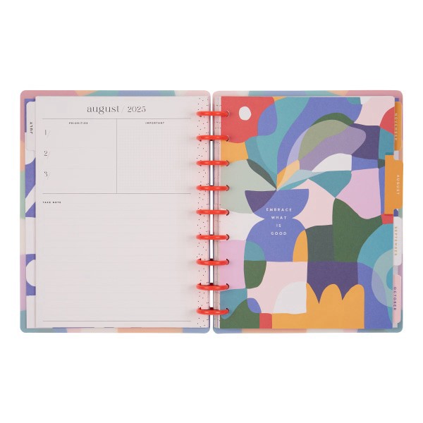 slide 7 of 10, 2025-2026 Happy Planner Monthly/Weekly Classic Happy Planner, 7"" x 9-1/4"", Mod Mosaics, July 2025 To June 2026, PD0024C012, 1 ct