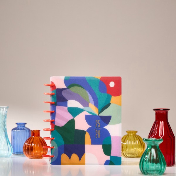 slide 5 of 10, 2025-2026 Happy Planner Monthly/Weekly Classic Happy Planner, 7"" x 9-1/4"", Mod Mosaics, July 2025 To June 2026, PD0024C012, 1 ct