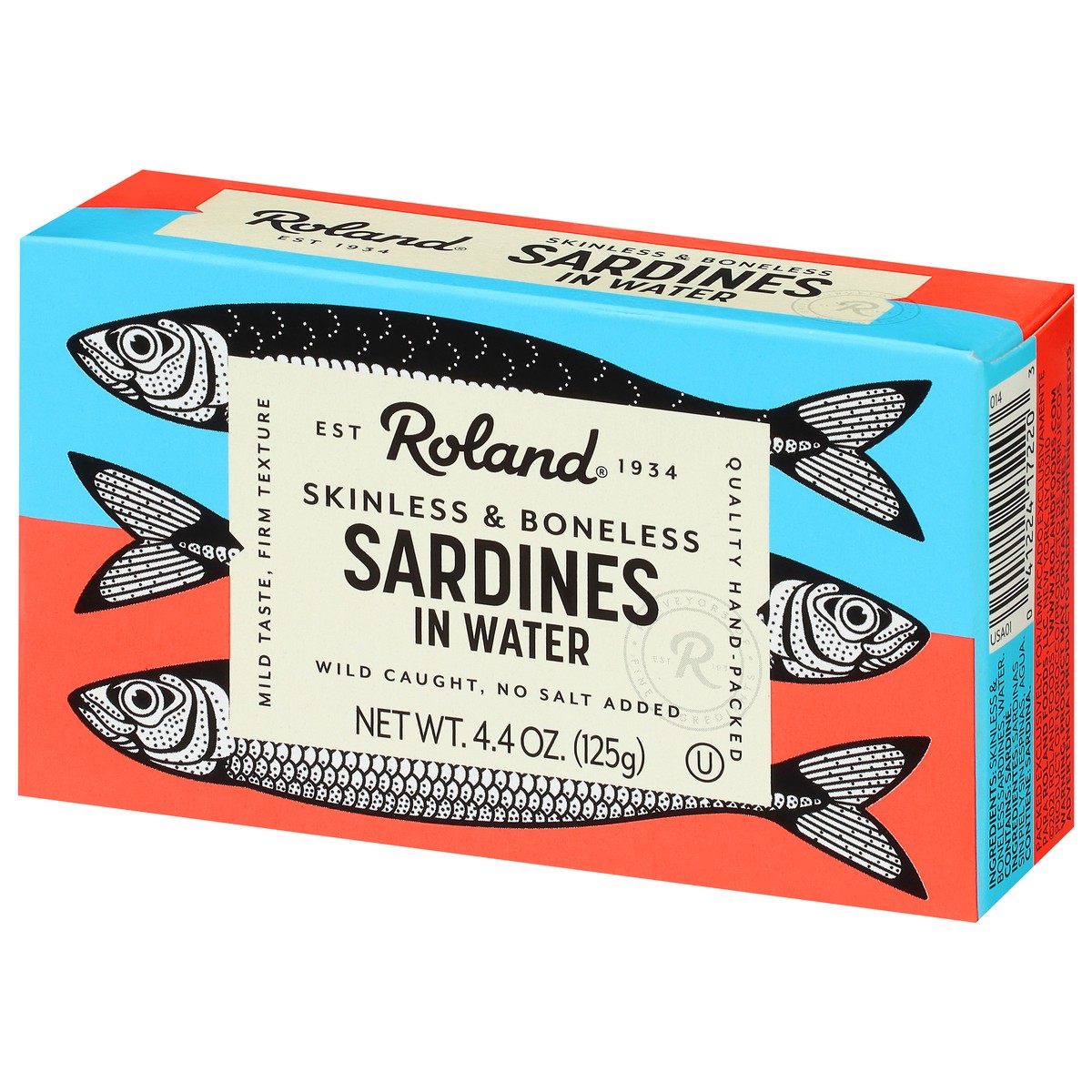 slide 9 of 9, Roland Skinless & Boneless Sardines in Water 4.4 oz, 4.4 oz