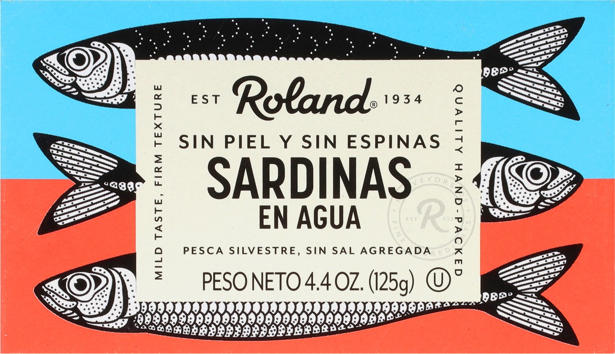 slide 8 of 9, Roland Skinless & Boneless Sardines in Water 4.4 oz, 4.4 oz