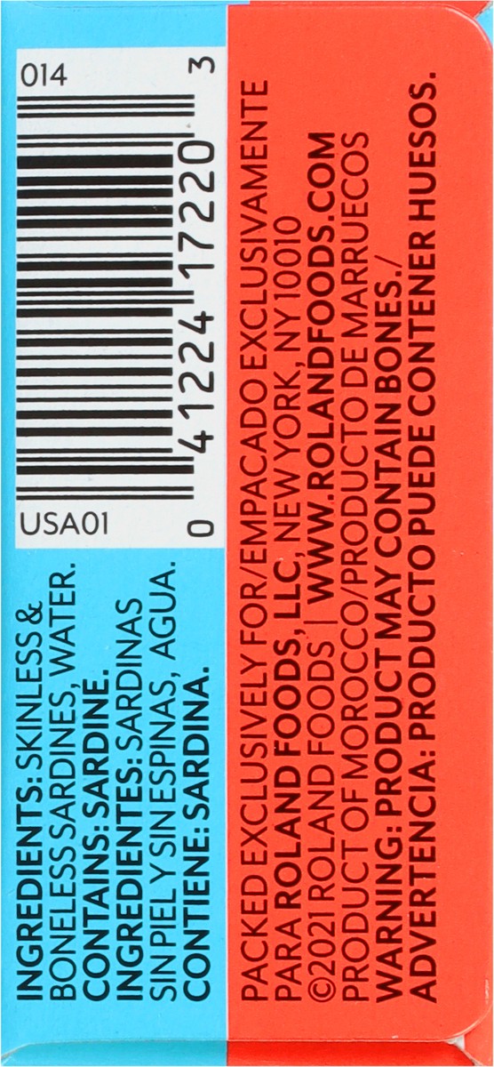 slide 6 of 9, Roland Skinless & Boneless Sardines in Water 4.4 oz, 4.4 oz