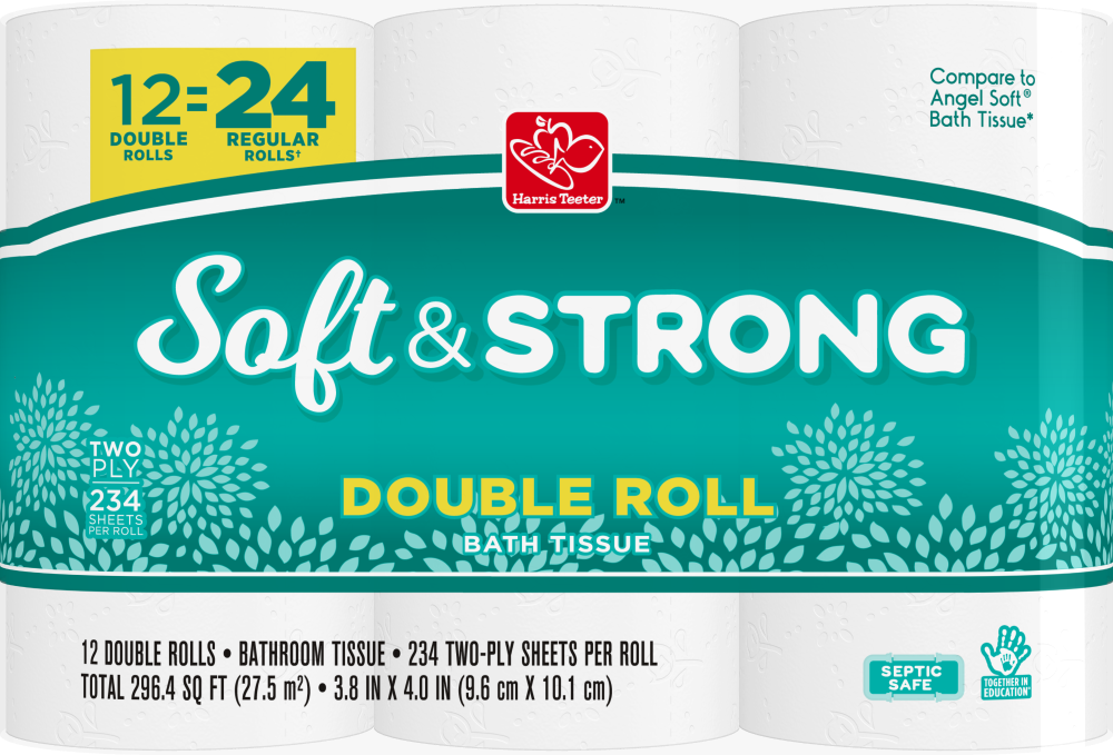 slide 1 of 4, Harris Teeter Bath Tissue - Premium, 12 ct