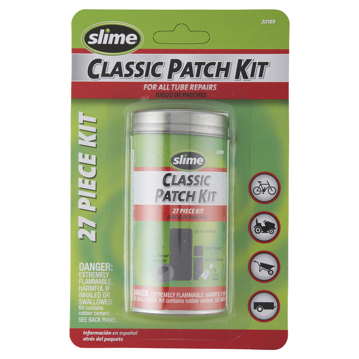 slide 1 of 1, Slime Classic Tire Patch Kit, 1 ct