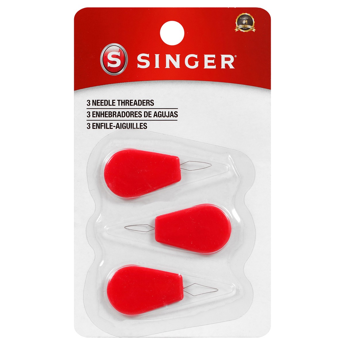 slide 1 of 6, Singer Needle Threader, 3 ct