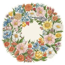 Hester & Cook Die Cut Wildflower Wreath Placemats