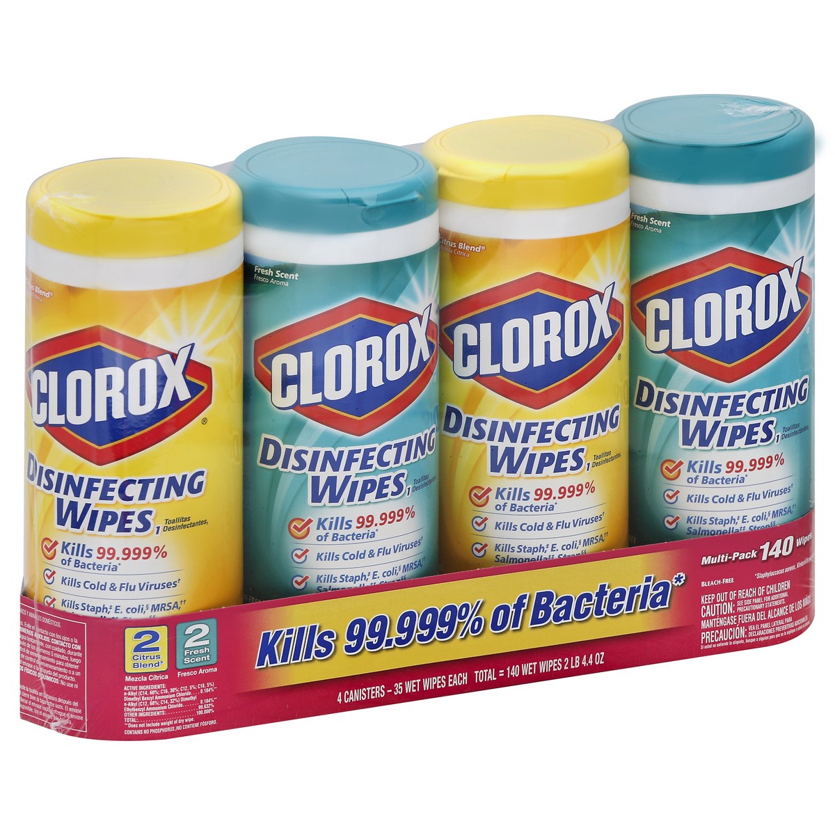 slide 7 of 9, Clorox Disinfecting Wipes 4 ea, 4 ct