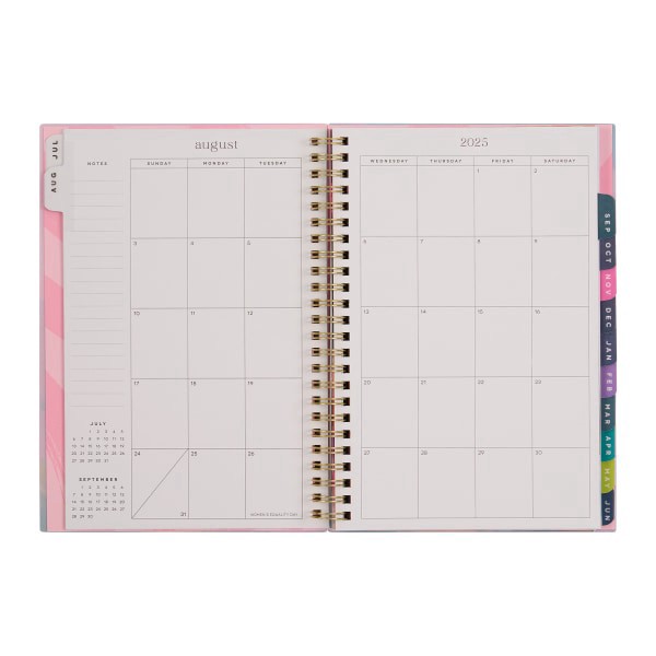 slide 3 of 10, 2025-2026 Organized by Happy Planner Monthly/Weekly Small Happy Planner, 5-7/16"" x 8-5/16"", Brushed Elegance, July 2025 To June 2026, PT0008S021, 1 ct