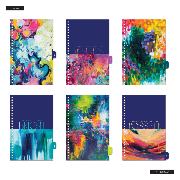 slide 9 of 10, 2025-2026 Organized by Happy Planner Monthly/Weekly Small Happy Planner, 5-7/16"" x 8-5/16"", Brushed Elegance, July 2025 To June 2026, PT0008S021, 1 ct