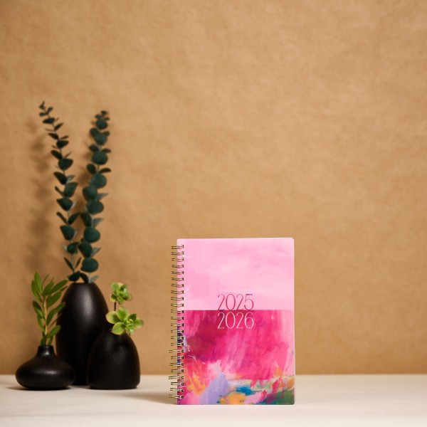 slide 6 of 10, 2025-2026 Organized by Happy Planner Monthly/Weekly Small Happy Planner, 5-7/16"" x 8-5/16"", Brushed Elegance, July 2025 To June 2026, PT0008S021, 1 ct