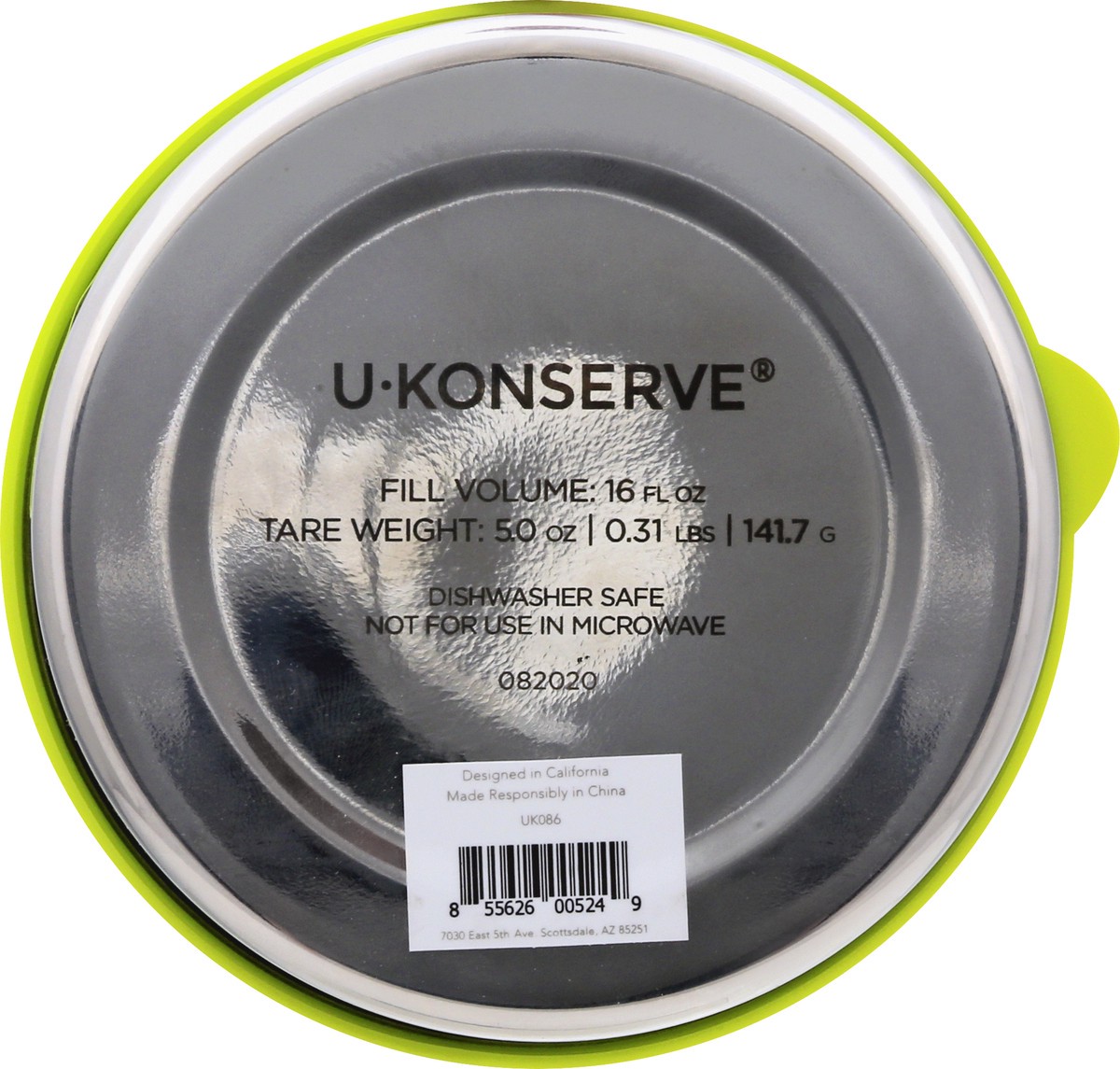 slide 4 of 9, U-Konserve 16 Ounce Large Stainless Steel Round Container 1 ea, 1 ea