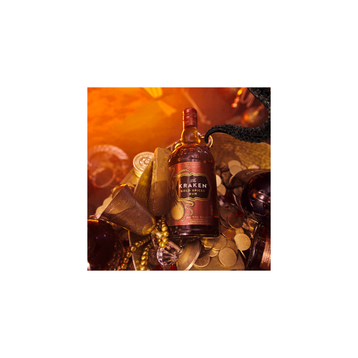 slide 4 of 5, Kraken Gold Spiced Rum 750Ml, 750 ml