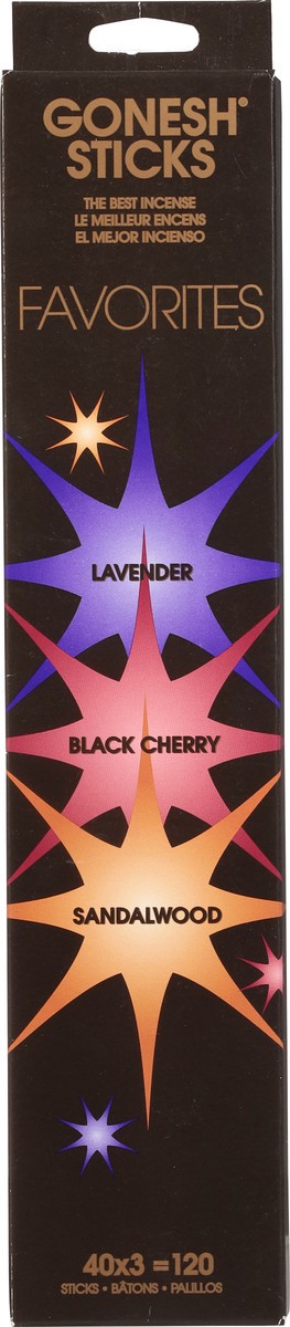 slide 2 of 9, Gonesh Incense Lavender Black Cherry Sandalwood Incense Sticks 3 ea, 3 ct