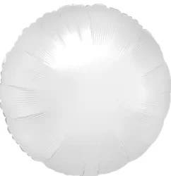 Balloon Satin Luxe White Round