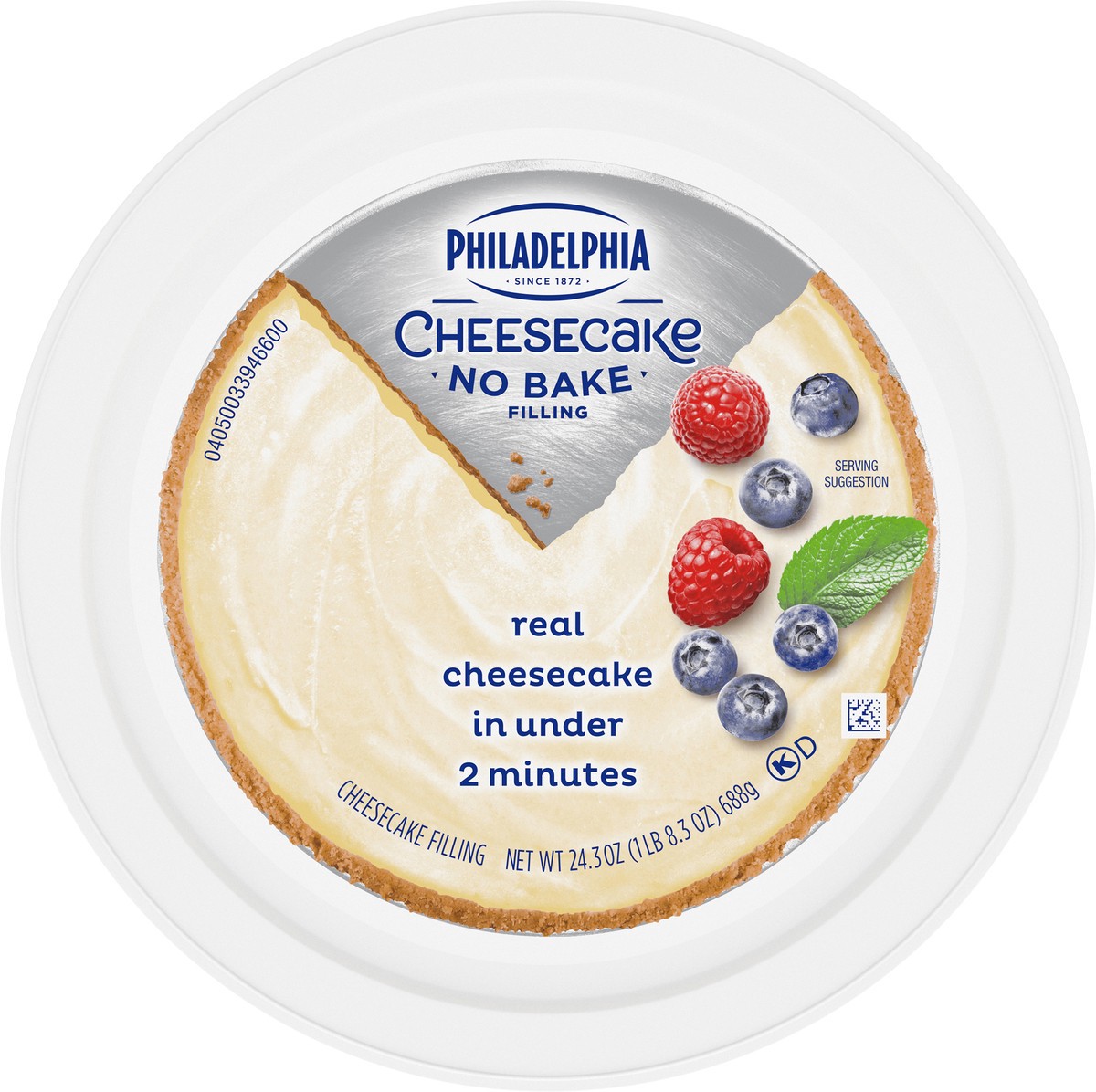 slide 10 of 11, Philadelphia No Bake Original Cheesecake Filling, 24.3 oz Tub, 24.3 oz