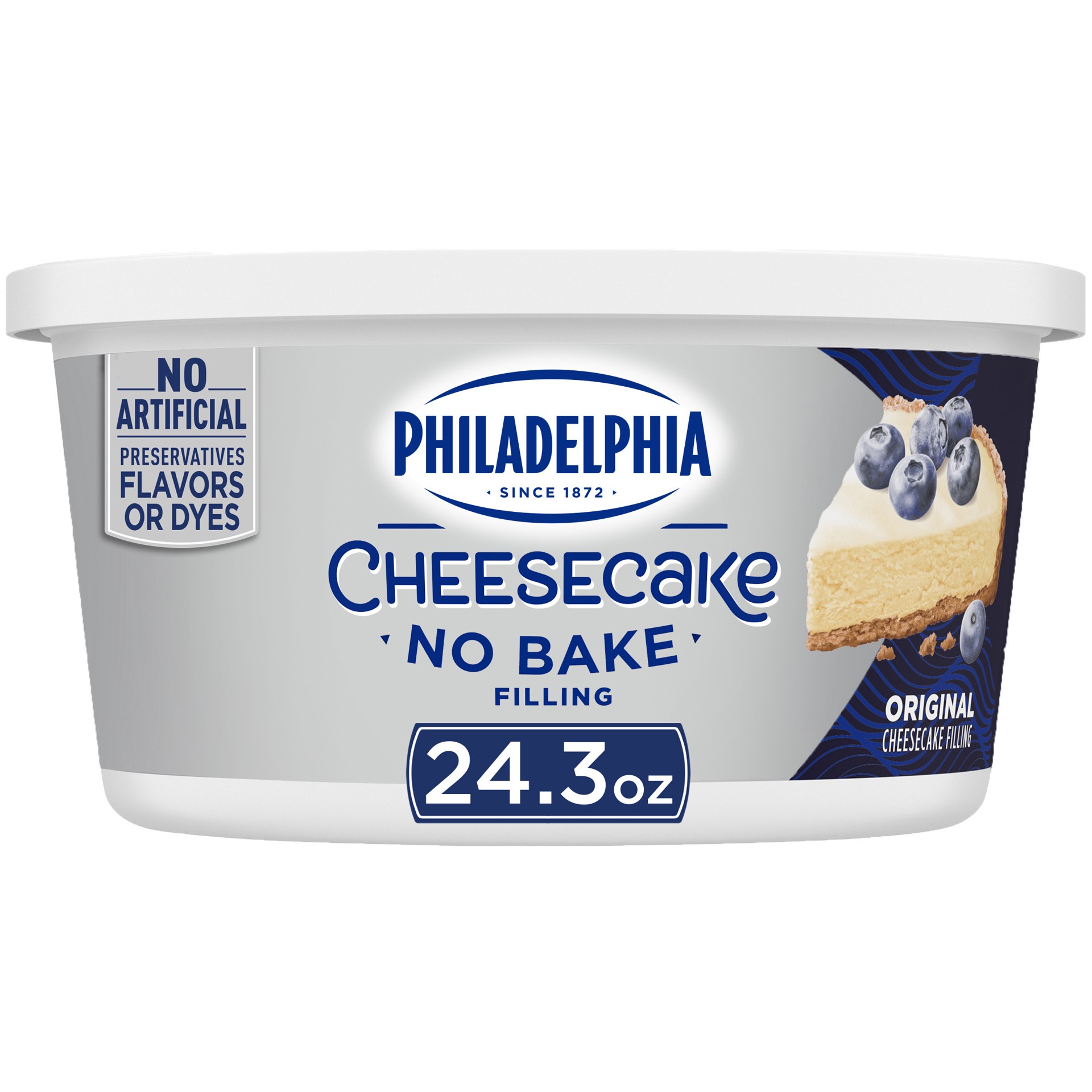 slide 1 of 11, Philadelphia No Bake Original Cheesecake Filling, 24.3 oz Tub, 24.3 oz