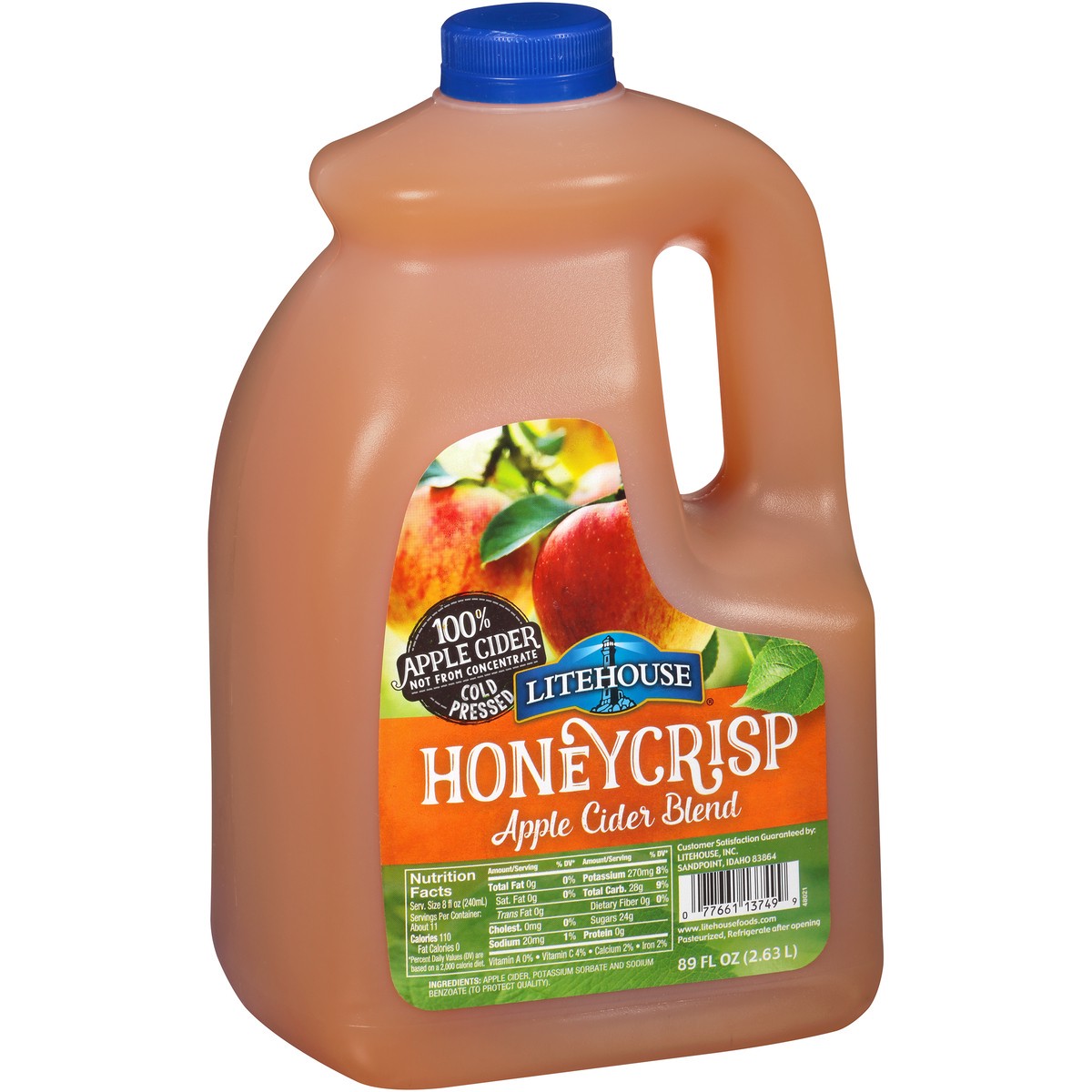 slide 6 of 9, LiteHouse Honeycrisp Apple Cider Blend Plastic Jug - 89 fl oz, 89 fl oz