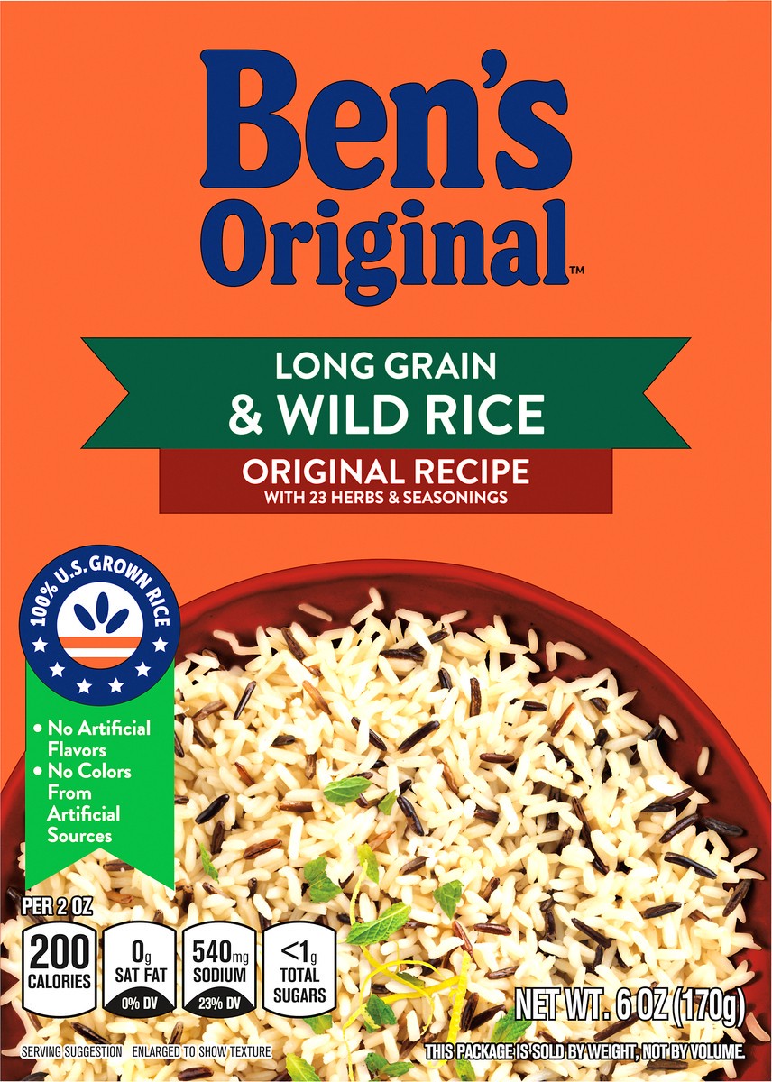 slide 8 of 9, Ben's Original BEN´S ORIGINAL™ Flavored Grains, Long Grain & Wild Original Recipe- 6 oz, 6 oz