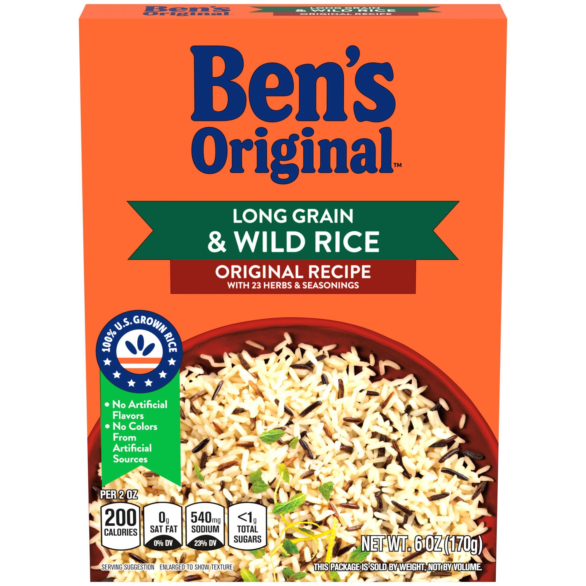 slide 1 of 9, Ben's Original BEN´S ORIGINAL™ Flavored Grains, Long Grain & Wild Original Recipe- 6 oz, 6 oz