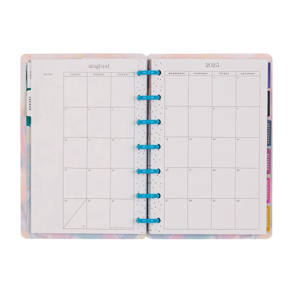 slide 8 of 10, 2025-2026 Happy Planner Monthly/Weekly Mini Happy Planner, 4-5/8"" x 7"", Brushed Elegance, July 2025 To June 2026, PD0025M006, 1 ct