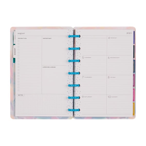 slide 10 of 10, 2025-2026 Happy Planner Monthly/Weekly Mini Happy Planner, 4-5/8"" x 7"", Brushed Elegance, July 2025 To June 2026, PD0025M006, 1 ct