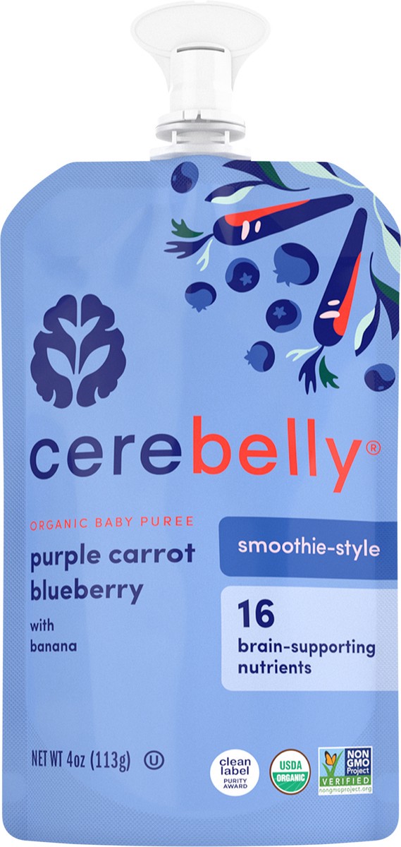 slide 3 of 3, Cerebelly Carrot Blueberry Smoothie, 1 ct