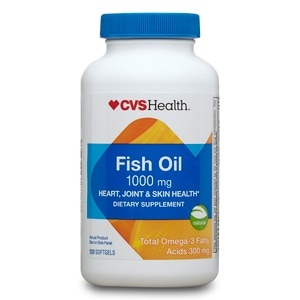slide 1 of 1, CVS Health Fish Oil Softgels 1000mg, 120 ct