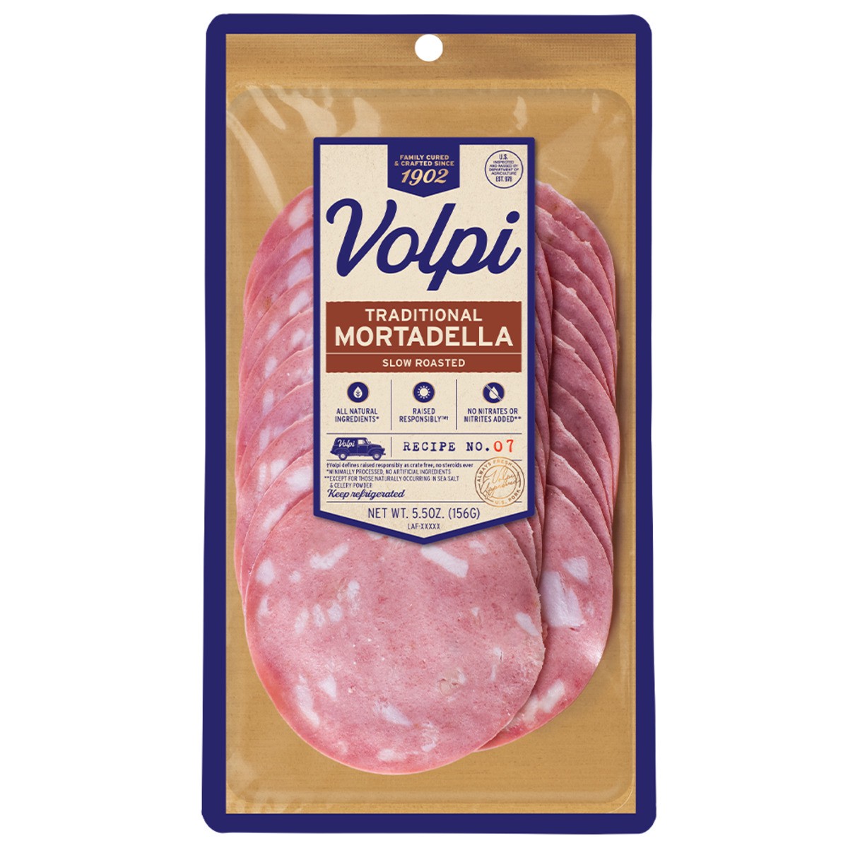 slide 9 of 9, Volpi Prep Mortadella, 6 oz