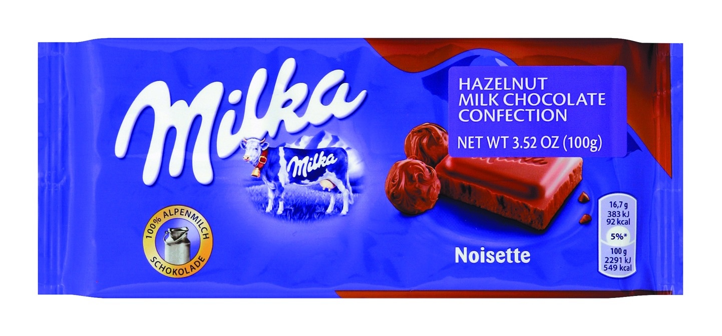 Milka Chocolate Noisette Hazelnut Bar