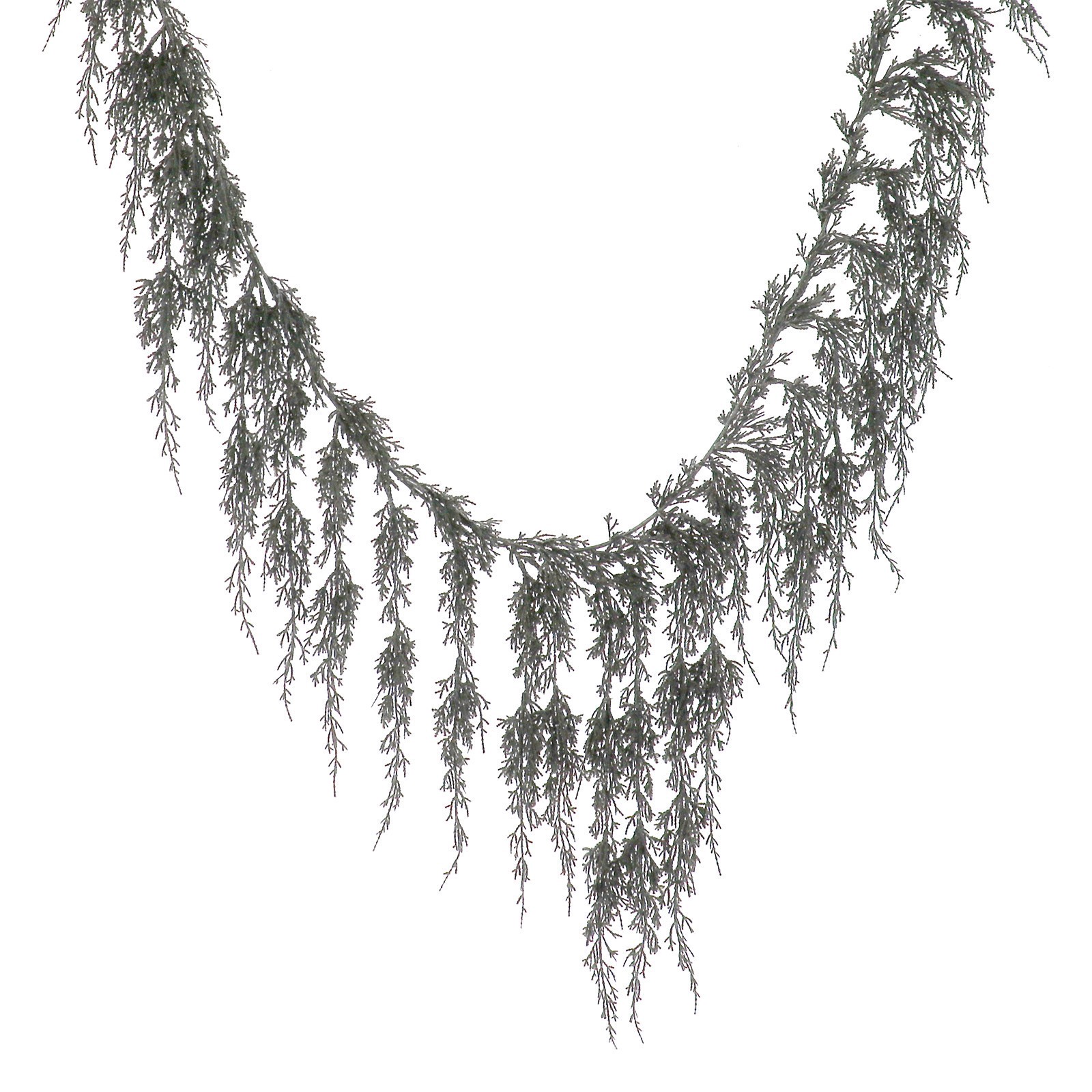 slide 2 of 2, 6ft. Black Glitter Cypress Garland By Ashland, 6 ft