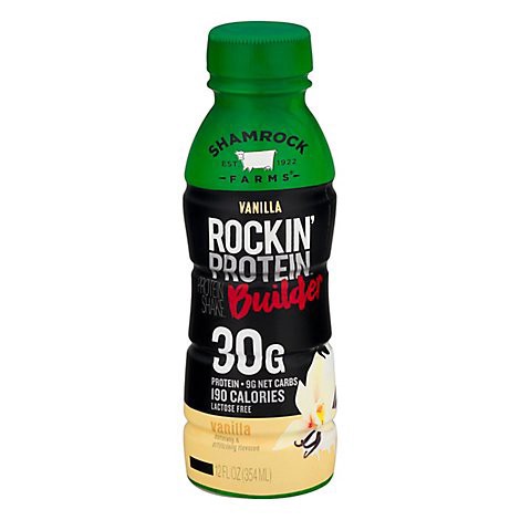 slide 1 of 1, Shamrock Farms Rockin Protein Shake Builder Vanilla - 12 Fl. Oz., 12 fl oz