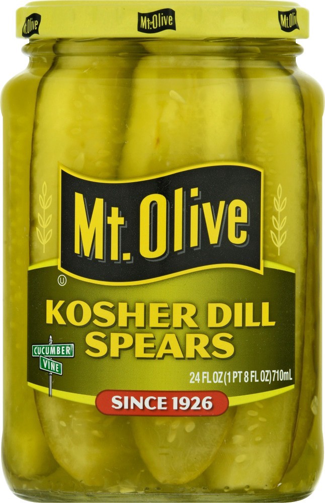 slide 1 of 3, Mt. Olive Kosher Dill Spears, 