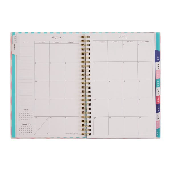 slide 9 of 10, 2025-2026 Organized by Happy Planner Monthly/Weekly Small Happy Planner, 5-7/16"" x 8-5/16"", Riso Pop, July 2025 To June 2026, PT0008S009, 1 ct