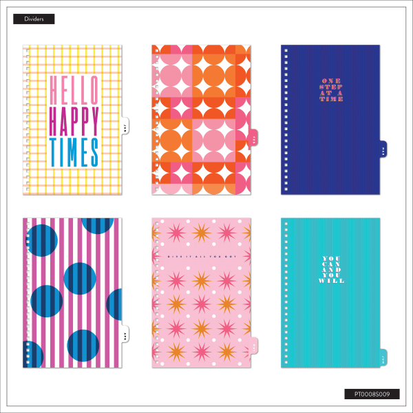 slide 6 of 10, 2025-2026 Organized by Happy Planner Monthly/Weekly Small Happy Planner, 5-7/16"" x 8-5/16"", Riso Pop, July 2025 To June 2026, PT0008S009, 1 ct