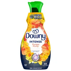 Downy Intense Fabric Softener Liquid, Purity Scent, 32 FL OZ, 44 loads, In-Wash Liquid Fabric Softener and Laundry Conditioner