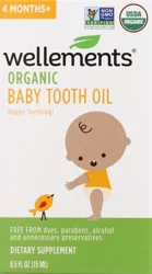 Wellements Organic Baby Tooth Oil