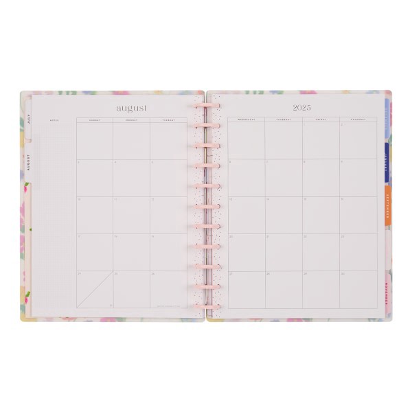 slide 9 of 10, 2025-2026 Happy Planner Monthly/Weekly Big Happy Planner, 8-1/2"" x 11"", Bright Bouquet, July 2025 To June 2026, PD0021B014, 1 ct
