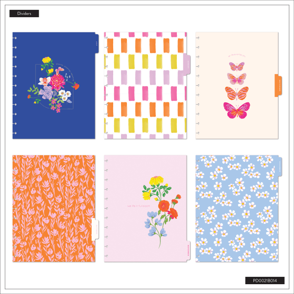 slide 4 of 10, 2025-2026 Happy Planner Monthly/Weekly Big Happy Planner, 8-1/2"" x 11"", Bright Bouquet, July 2025 To June 2026, PD0021B014, 1 ct