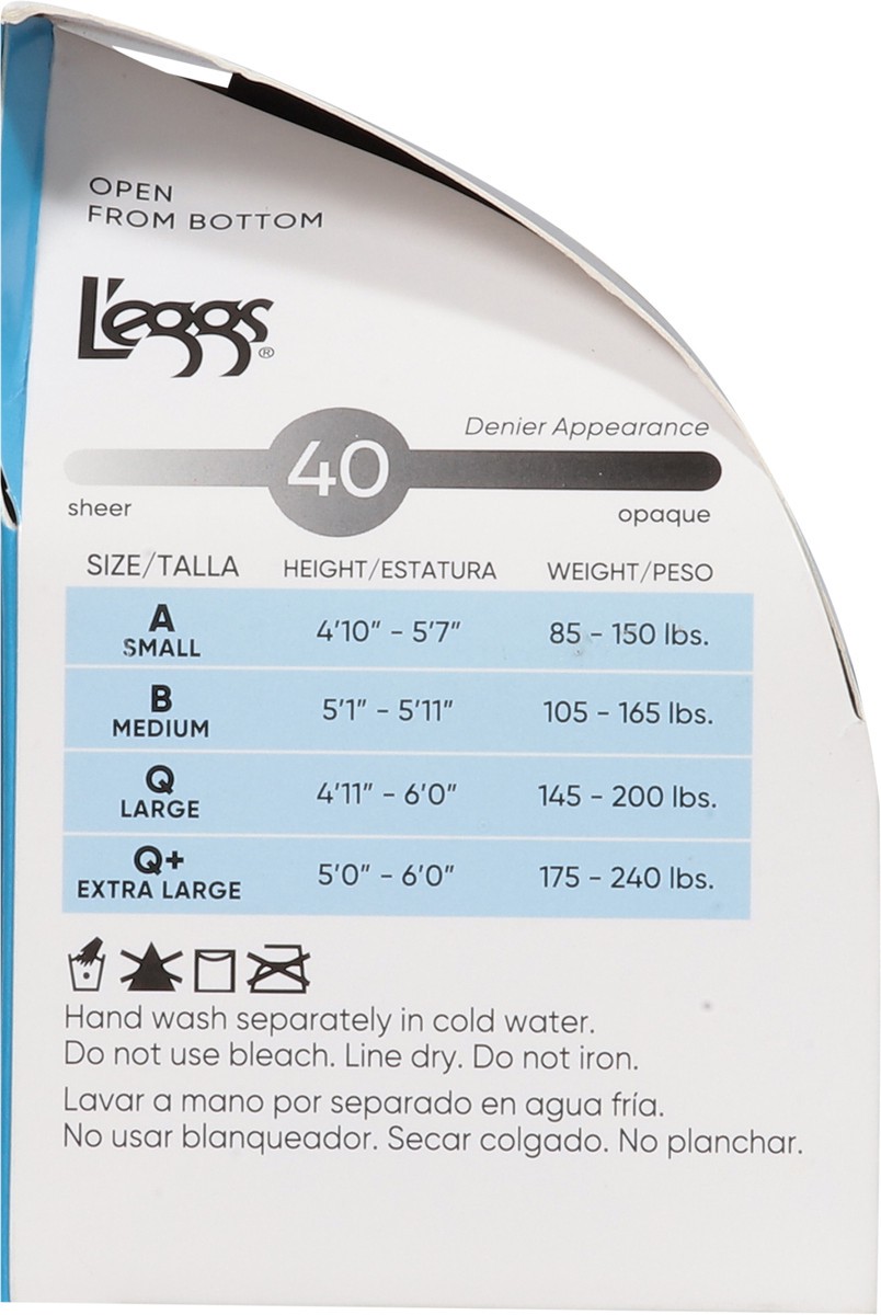 slide 2 of 11, L'eggs Sheer Energy Jet Black 360 Degrees Medium Support Leg Compression Sheer Tights Q 1 ea, 1 ct