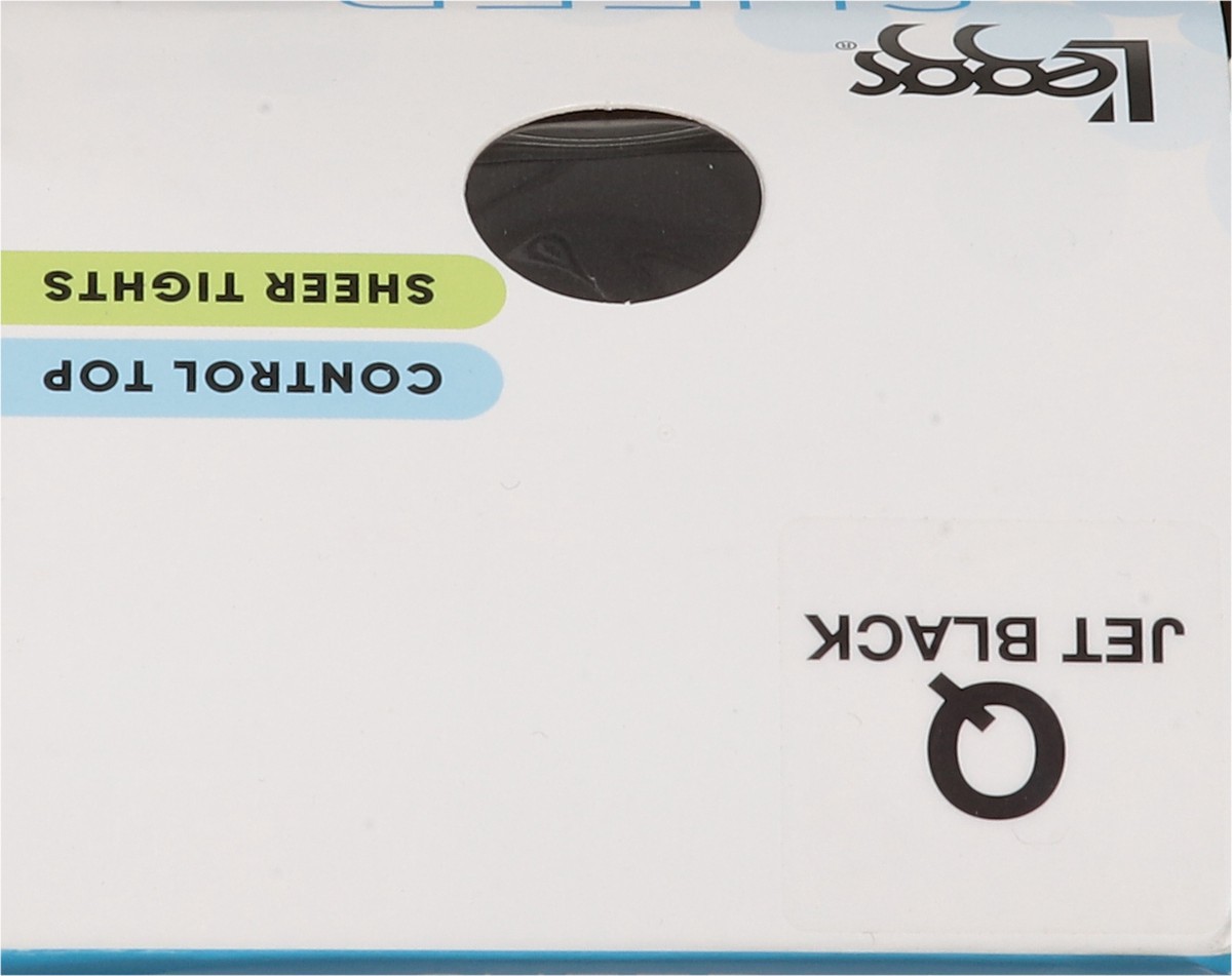 slide 3 of 11, L'eggs Sheer Energy Jet Black 360 Degrees Medium Support Leg Compression Sheer Tights Q 1 ea, 1 ct