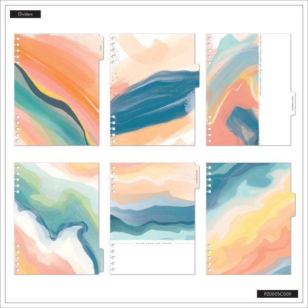 slide 4 of 10, 2025-2026 Happy Planner Monthly/Weekly Classic Customizable Academic Spiral Planner, 7"" x 9-1/4"", Petal Poetry, July 2025 to June 2026, PZ0005C009, 1 ct