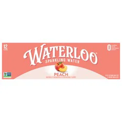 Waterloo Waterloo Peach Sparkling Water - 144 oz