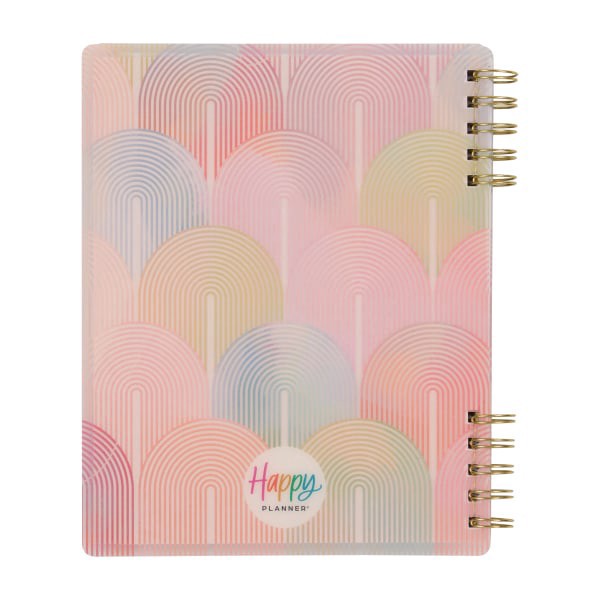 slide 2 of 10, 2025-2026 Happy Planner Monthly/Weekly Classic Customizable Academic Spiral Planner, 7"" x 9-1/4"", Spring Sherbert, July 2025 to June 2026, PZ0005C012, 1 ct