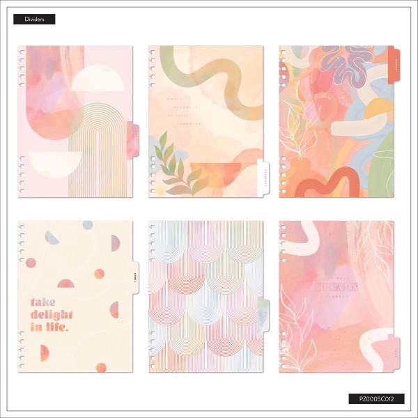 slide 7 of 10, 2025-2026 Happy Planner Monthly/Weekly Classic Customizable Academic Spiral Planner, 7"" x 9-1/4"", Spring Sherbert, July 2025 to June 2026, PZ0005C012, 1 ct
