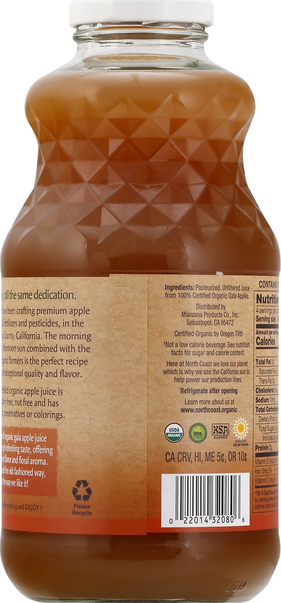 slide 4 of 7, North Coast Gala Organic Apple Juice - 32 fl oz, 32 fl oz