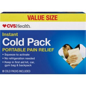 slide 1 of 1, CVS Health, Instant Cold Pack Portable Pain Relief, 8 Ct, 8 ct