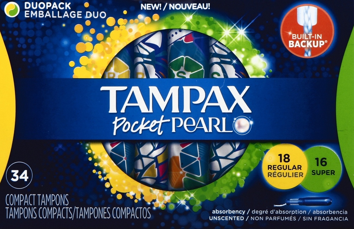 slide 4 of 5, Tampax Tampons , 34 ct